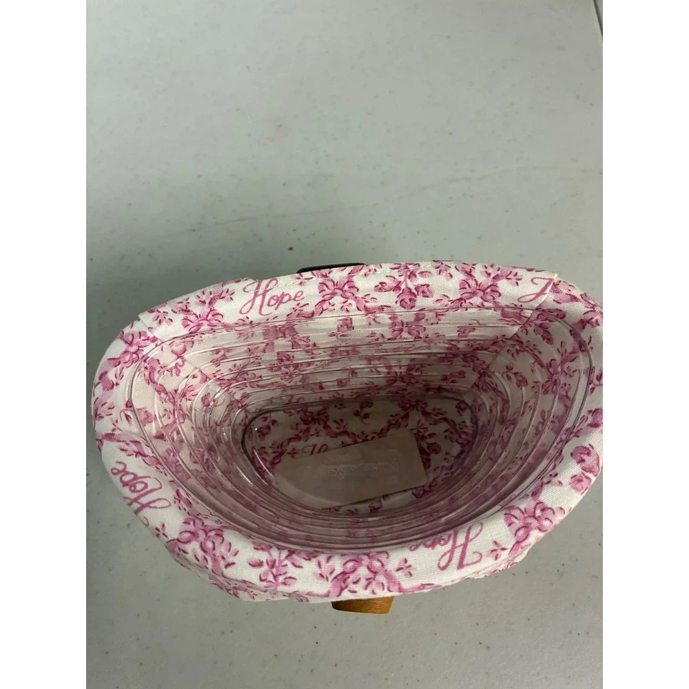 Longaberger 2007 Horizon of Hope Basket Lid Liner Protector Pink Ribbon‎ USA